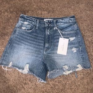 Flying Monkey denim mom shorts